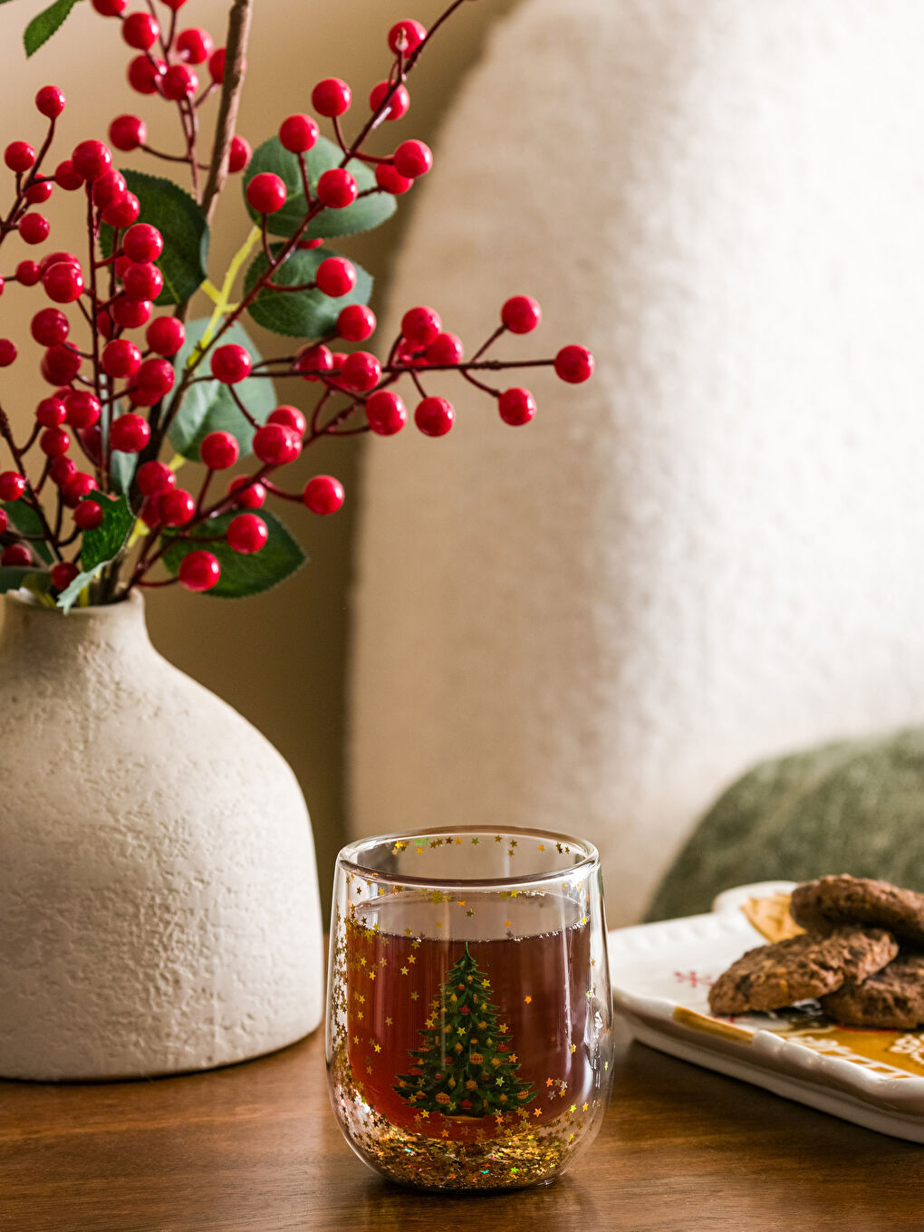 New Year's Themed Glass Cup 300 Ml-1