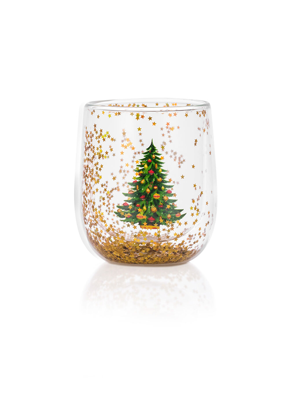New Year's Themed Glass Cup 300 Ml-4