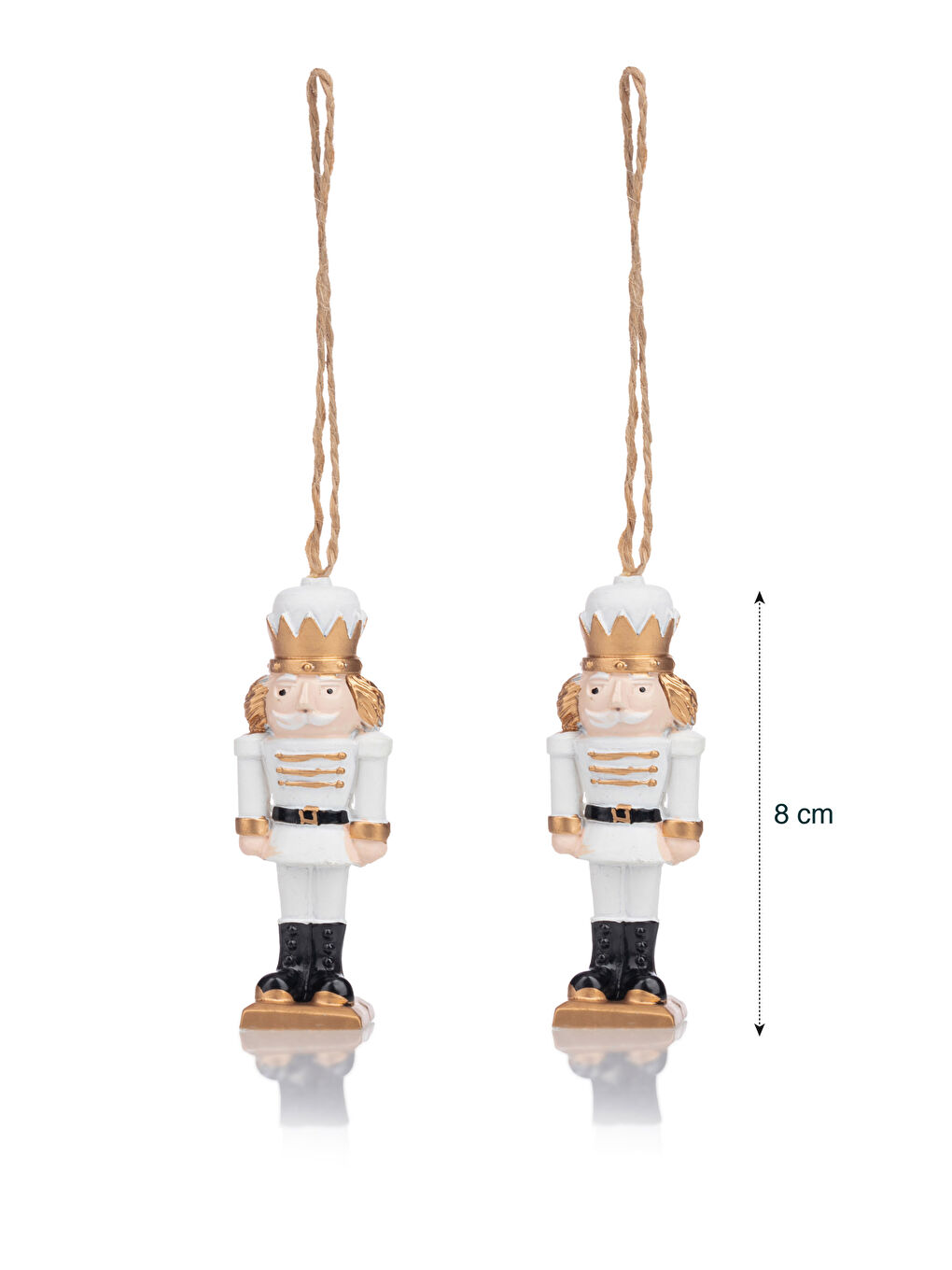 Decorative Christmas Ornament 2 Pack 8 Cm -W3AU10Z8-F9C