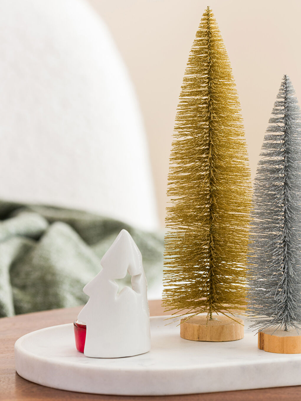 Decorative Pine Tree Candle Holder 11 Cm-2