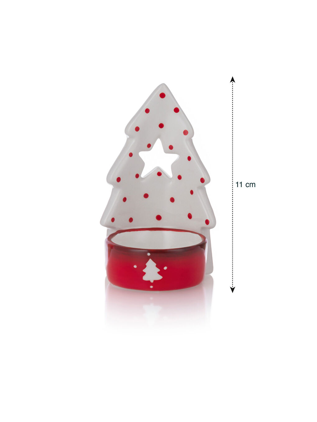 Decorative Pine Tree Candle Holder 11 Cm-4
