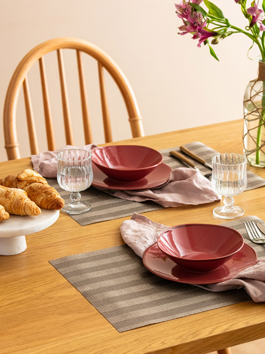 Lcw Home Lot de 2 Sets de Table Rayés 45x30 cm -W3AU38Z8-ECB