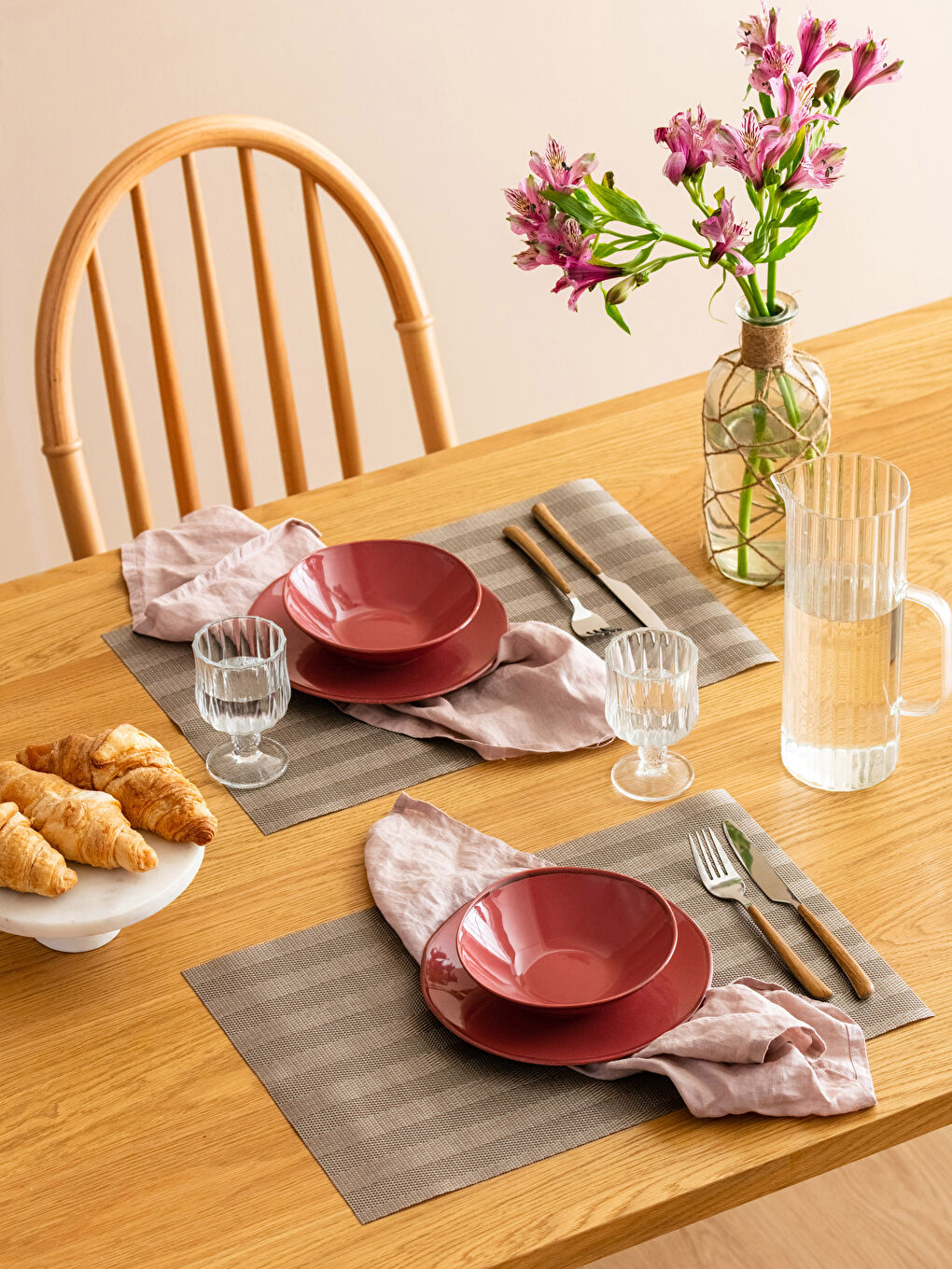 Lcw Home Lot de 2 Sets de Table Rayés 45x30 cm -W3AU38Z8-ECB