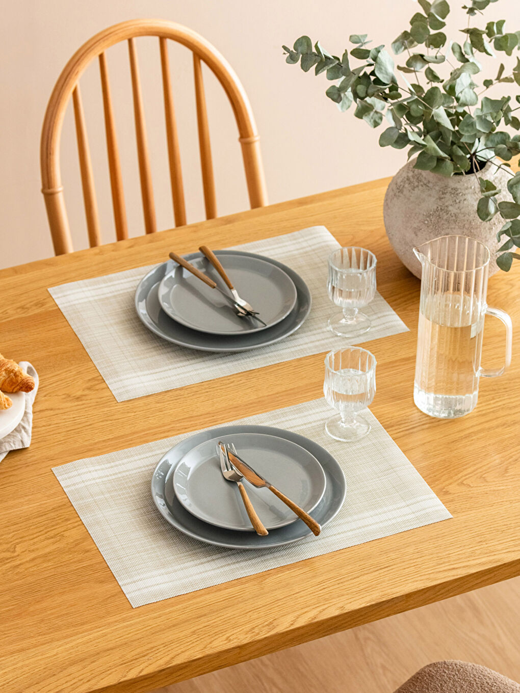 Set de Suporturi de Farfurie Simple 2 Bucăți 45x30 cm