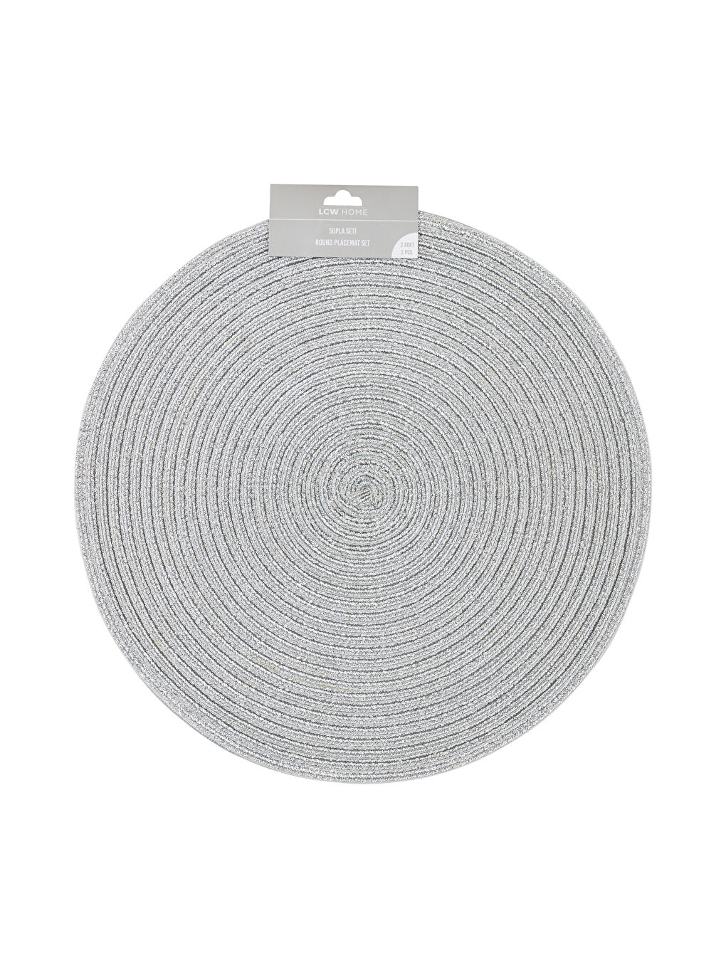 Gri Düz Amerikan Servisi 2'li 38X38 cm-4