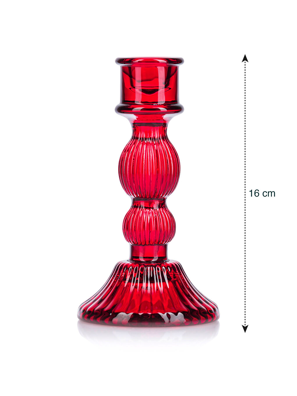 Lcw Home Стъклен свещник 8x16 см -W3AY96Z8-LTQ