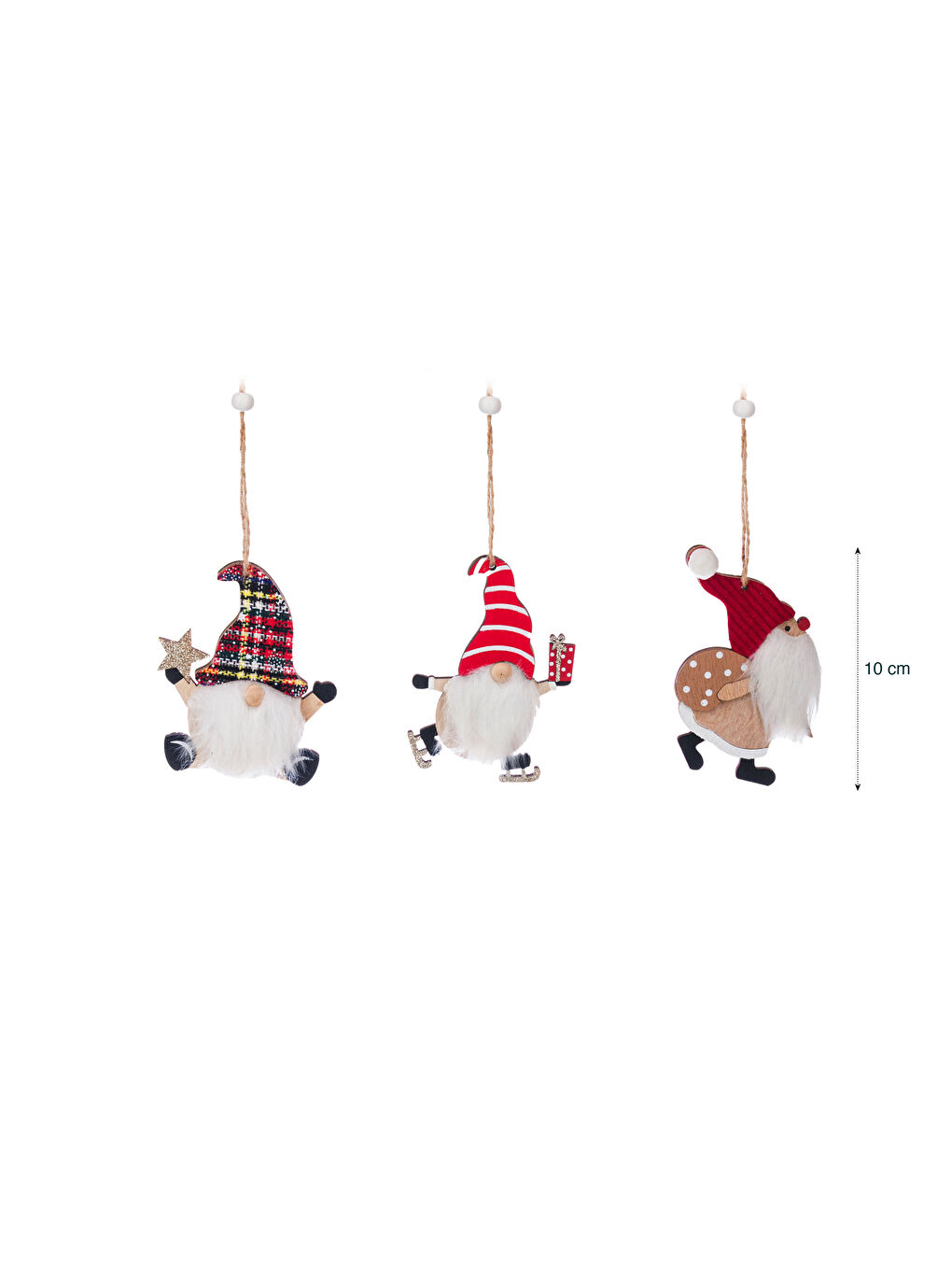 LCW HOME Dekoratives Baumornament 3er-Pack -W3BC68Z8-LRW