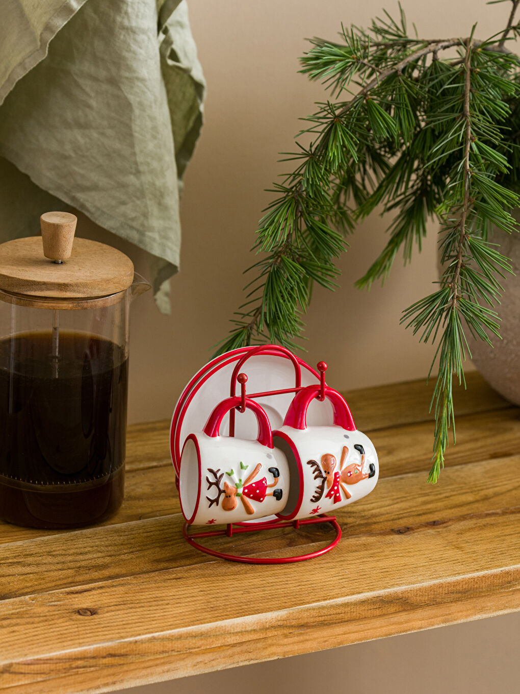 Novogodišnji Set Šolja za Kafu 2 kom 85 ml-1