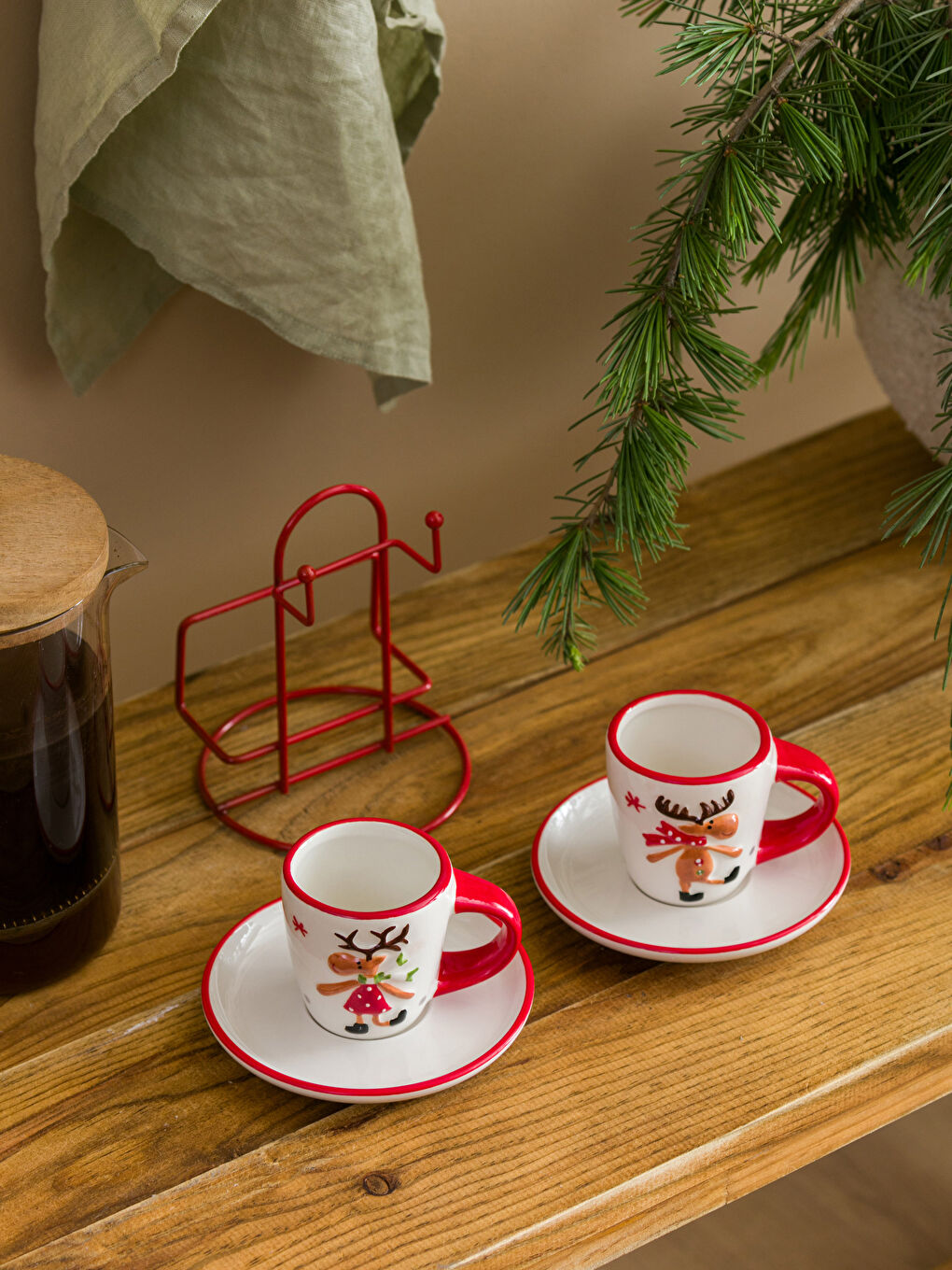 Novogodišnji Set Šolja za Kafu 2 kom 85 ml-2