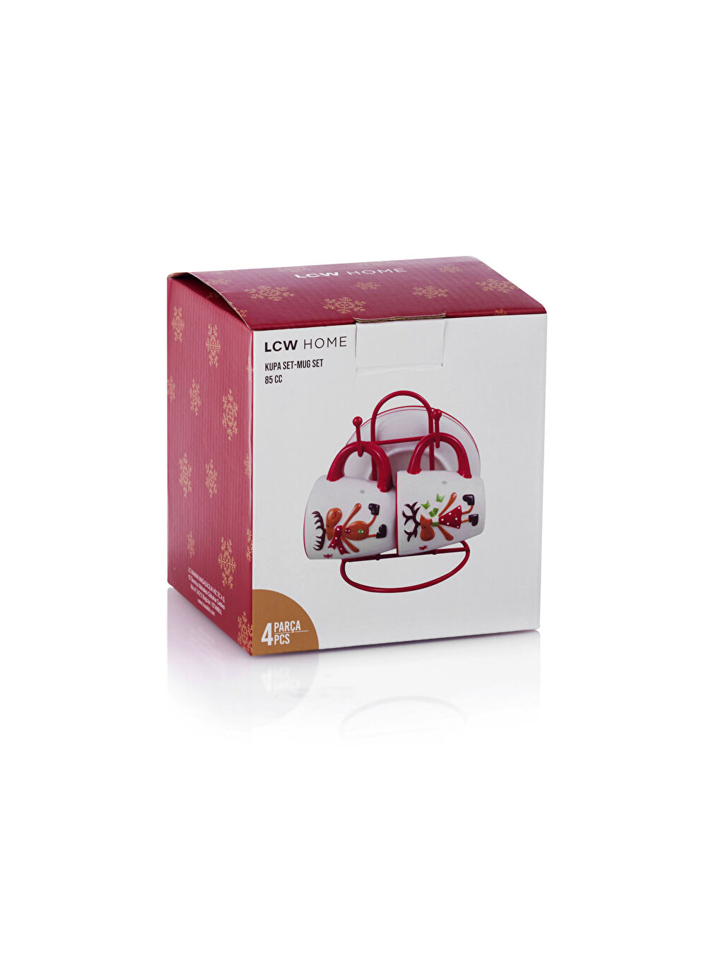 Novogodišnji Set Šolja za Kafu 2 kom 85 ml-4