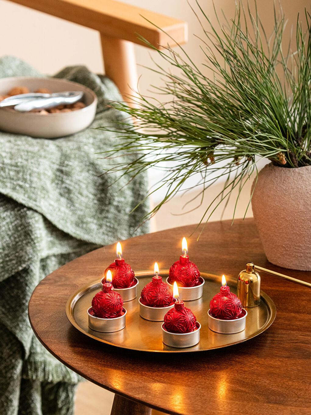 LCW HOME Christmas Themed Decorative Candle 6-pack -W3BE88Z8-LTQ
