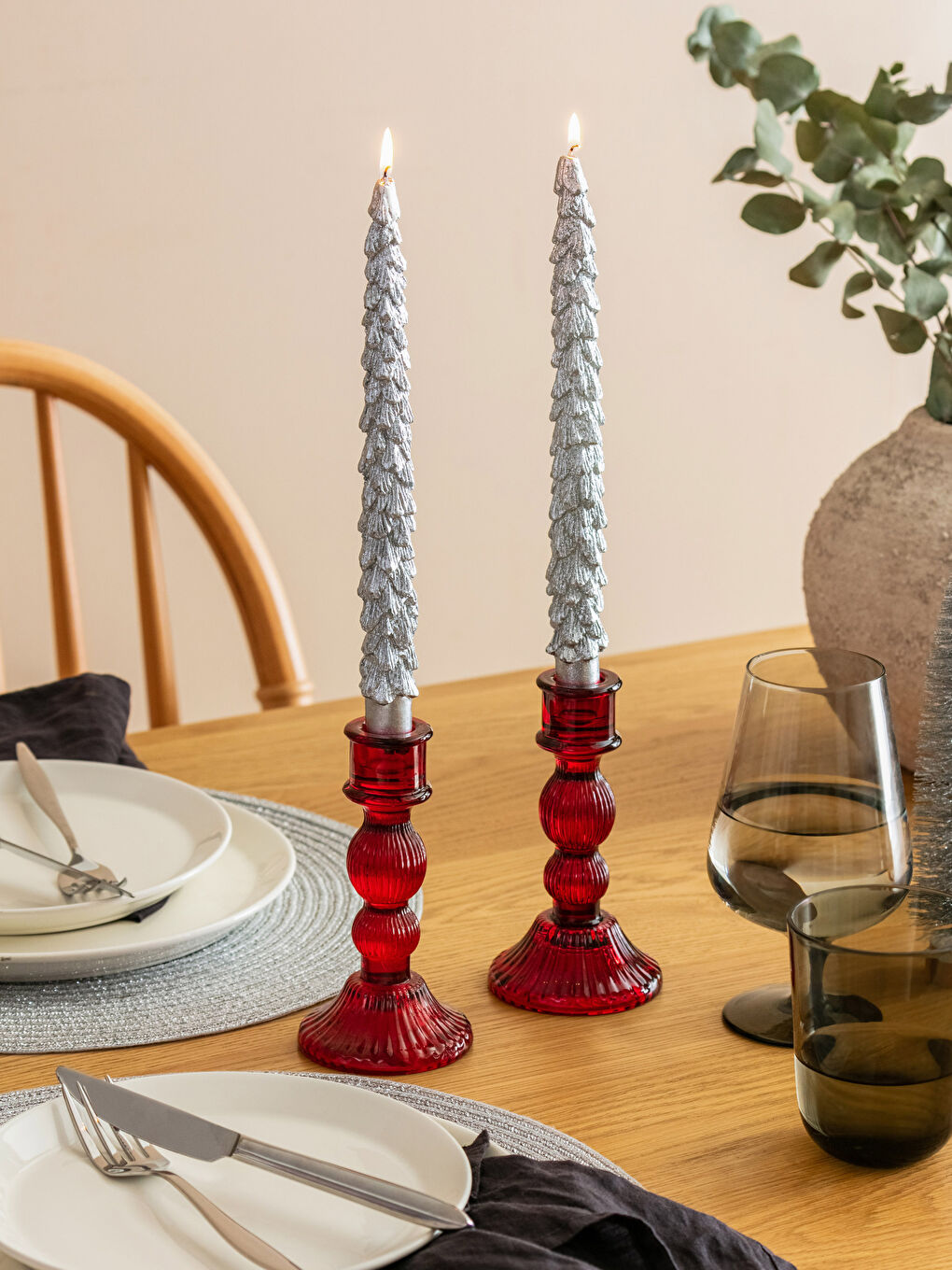 LCW HOME Weihnachtliches Deko-Kerzen-Set, 2er-Pack -W3BF06Z8-LS0