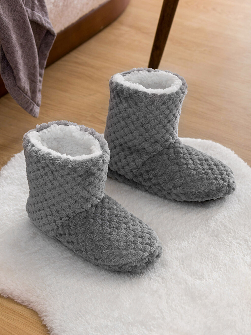 Botoși de Casă de Pluș pentru Femei-1