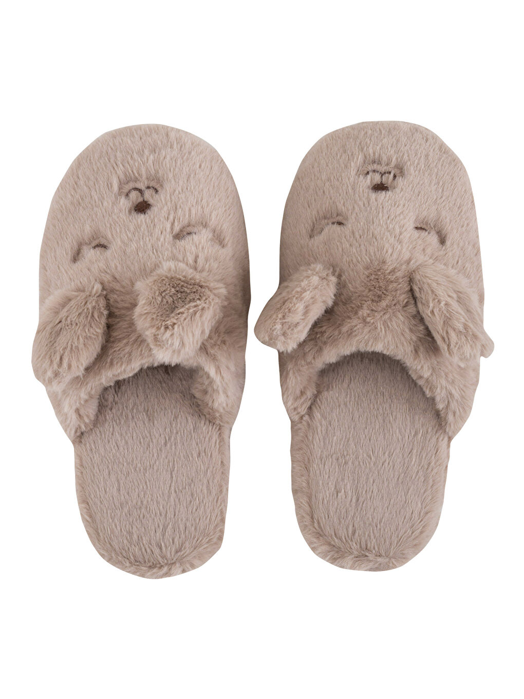 Papuci de Casă pentru Femei din Pluș cu Aplicații 3D-5