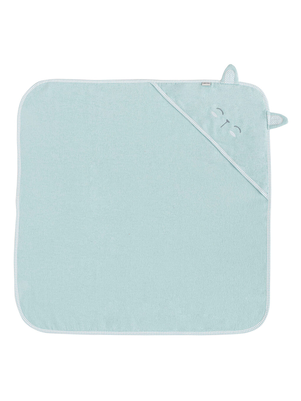 Полотенце для малышей с капюшоном и вышивкой 75x75 см-3