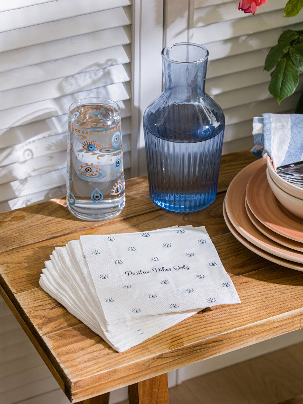LCW HOME Eye Printed Paper Napkin 20 Pack -W3DC43Z8-F9C