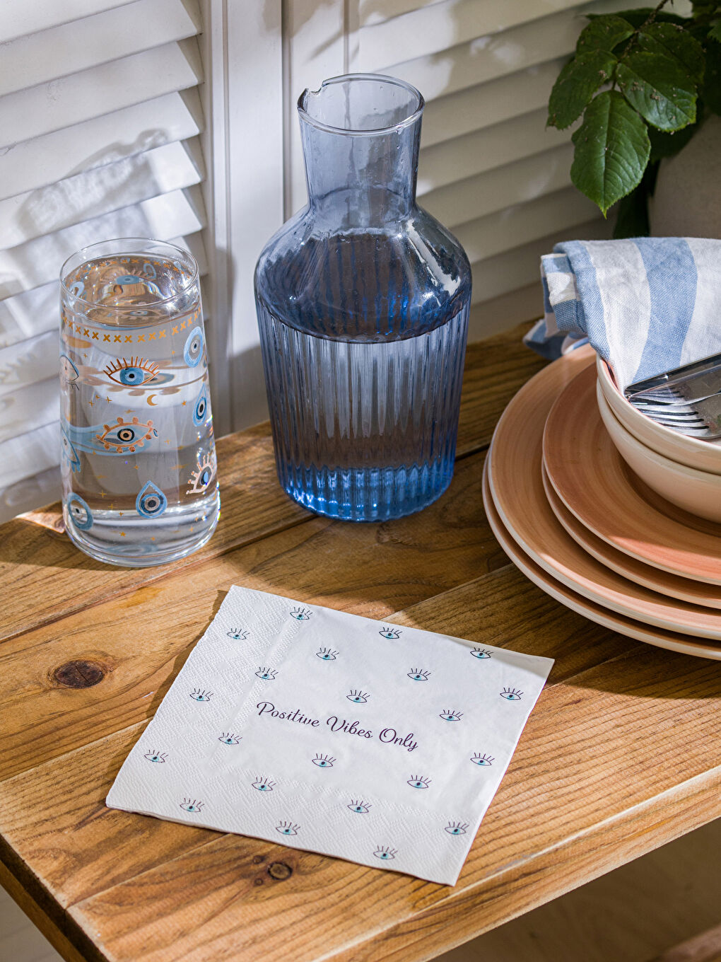 LCW HOME Eye Printed Paper Napkin 20 Pack -W3DC43Z8-F9C