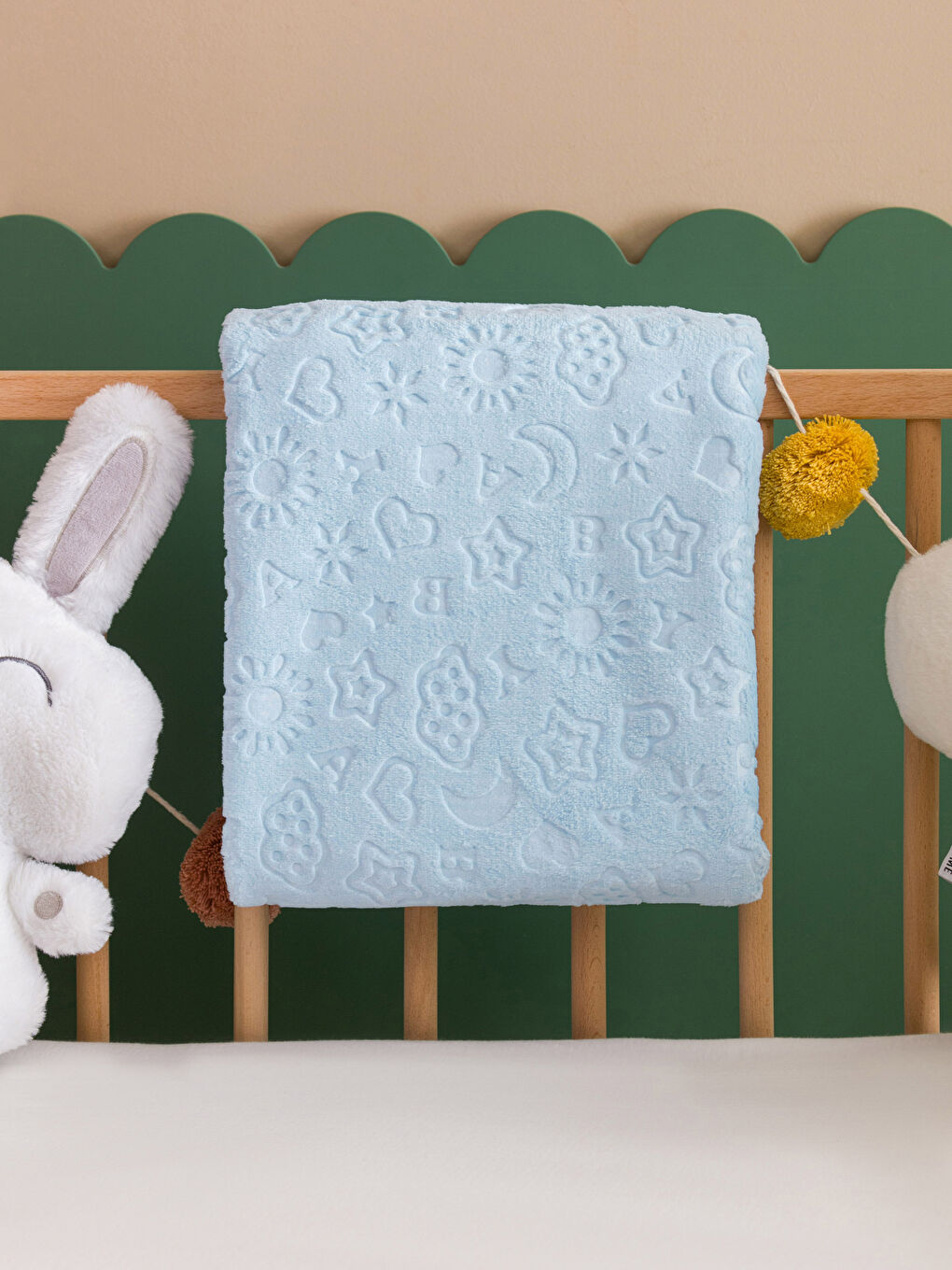 LCW HOME Patterned Baby Blanket 100x120 Cm -W3DH91Z1-CU2