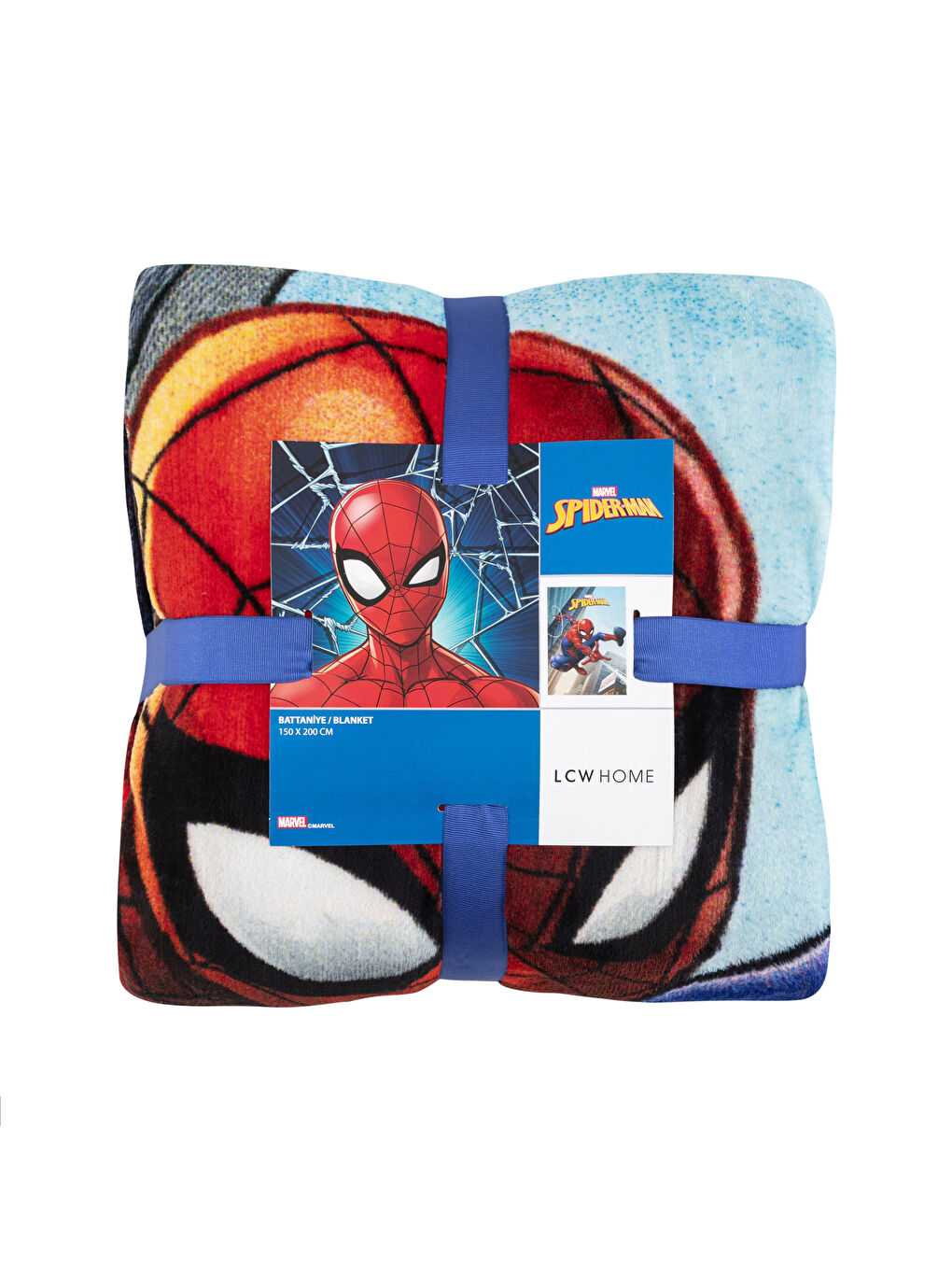 Karışık Spider-Man Baskılı Tek Kişilik Çocuk Battaniye 150x200 cm-4
