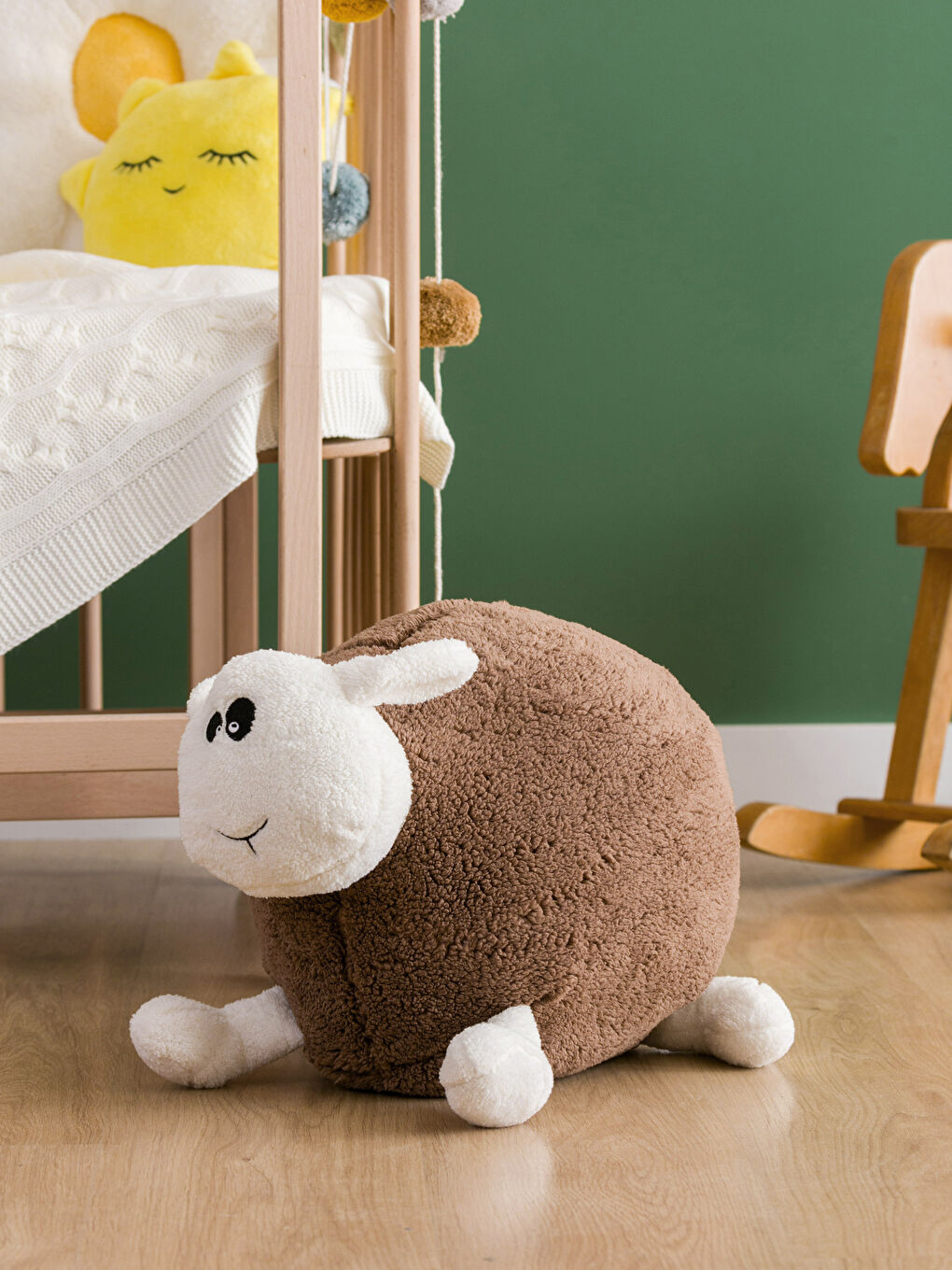 Pernă Bebe Oaie Umplută din Pluș 40 Cm