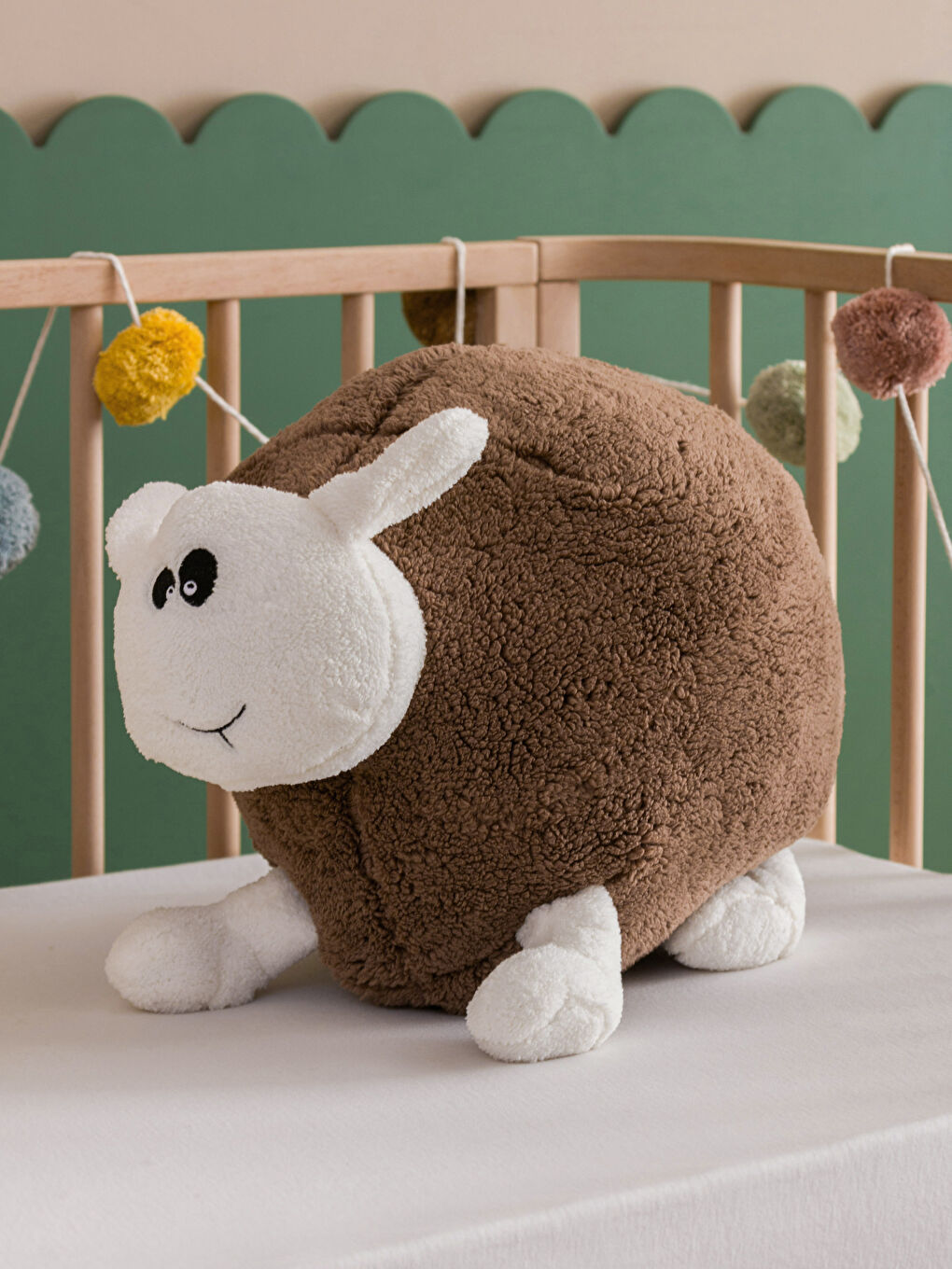 Pernă Bebe Oaie Umplută din Pluș 40 Cm-2