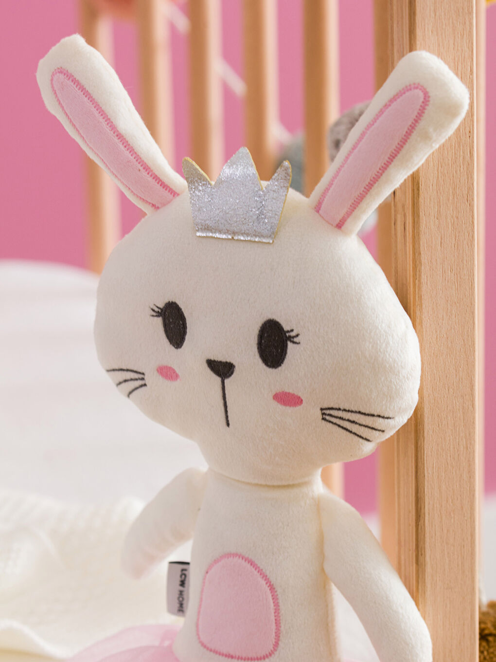 Filled Embroidered Baby Throw Pillow 40 cm-1