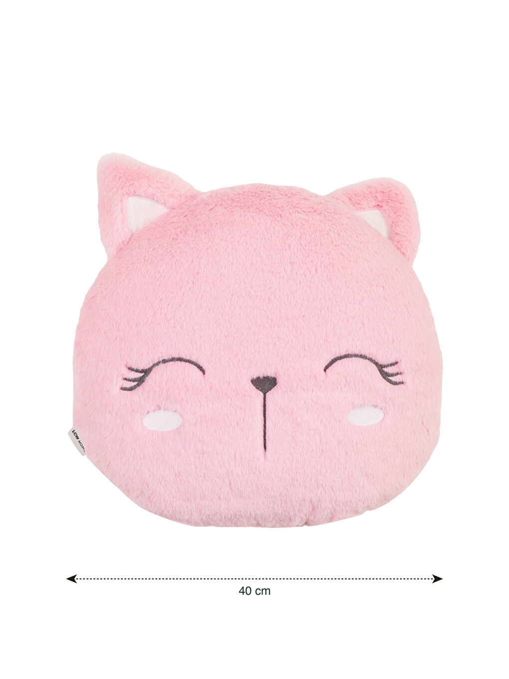 Pembe Nakışlı Dolgulu Bebek Kırlent 40 cm-3