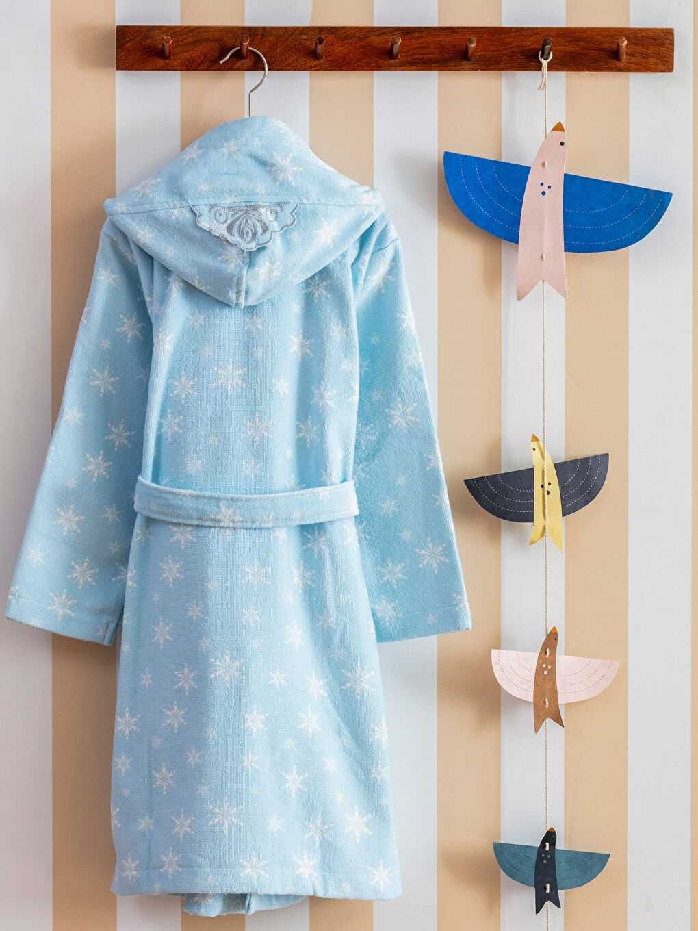 Elsa Printed Children's Bathrobe-1