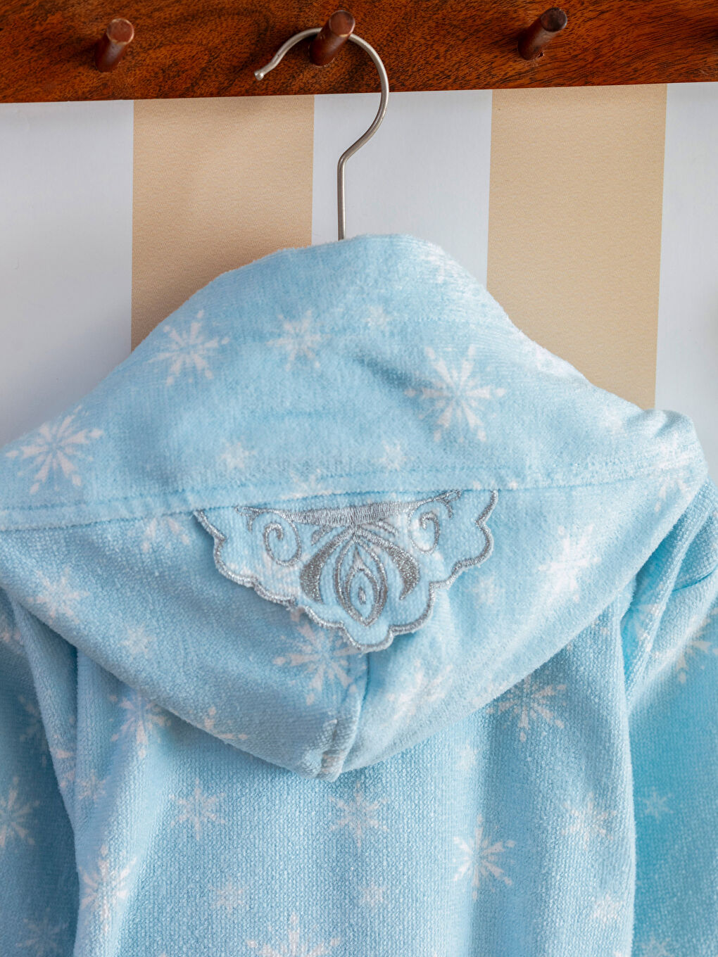 Elsa Printed Children's Bathrobe-3