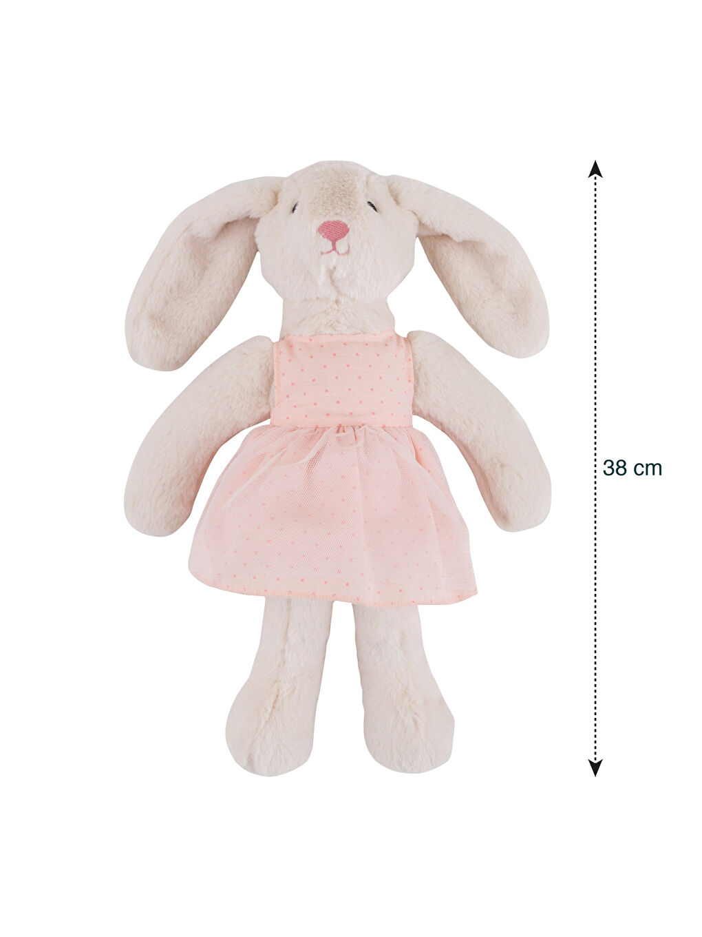 LCW HOME Karışık Pelüş Dolgulu Nakışlı Tavşan Kırlent 38 Cm - 3