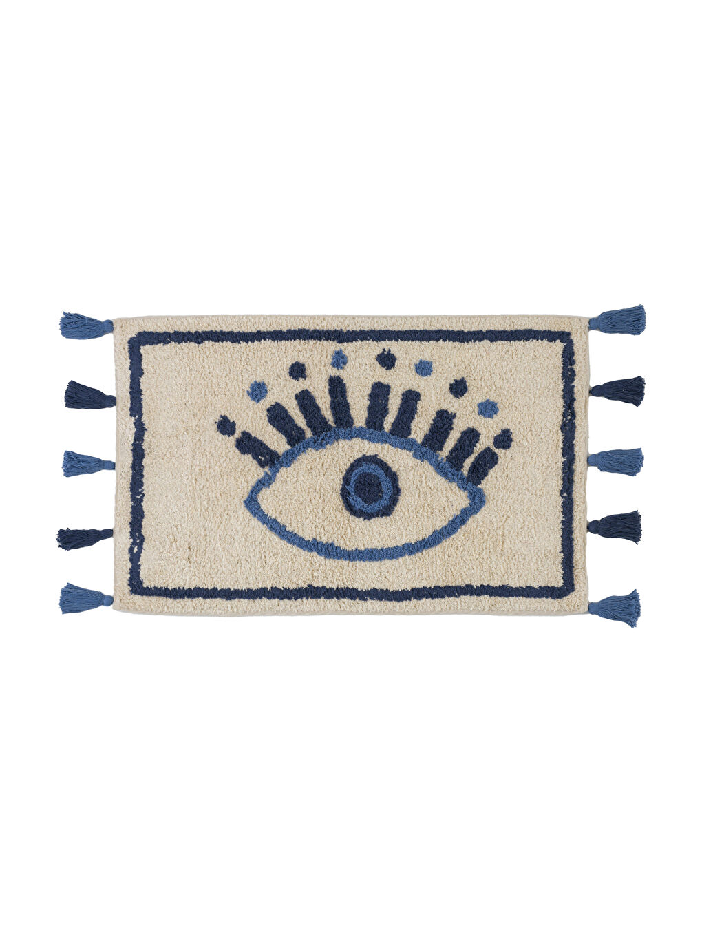 Karışık Püskül Detaylı Banyo PaspasI 50X70 cm-5