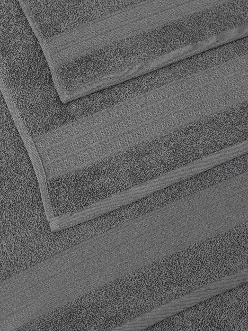 Antrasit Pamuklu Havlu Seti 3'lü-2