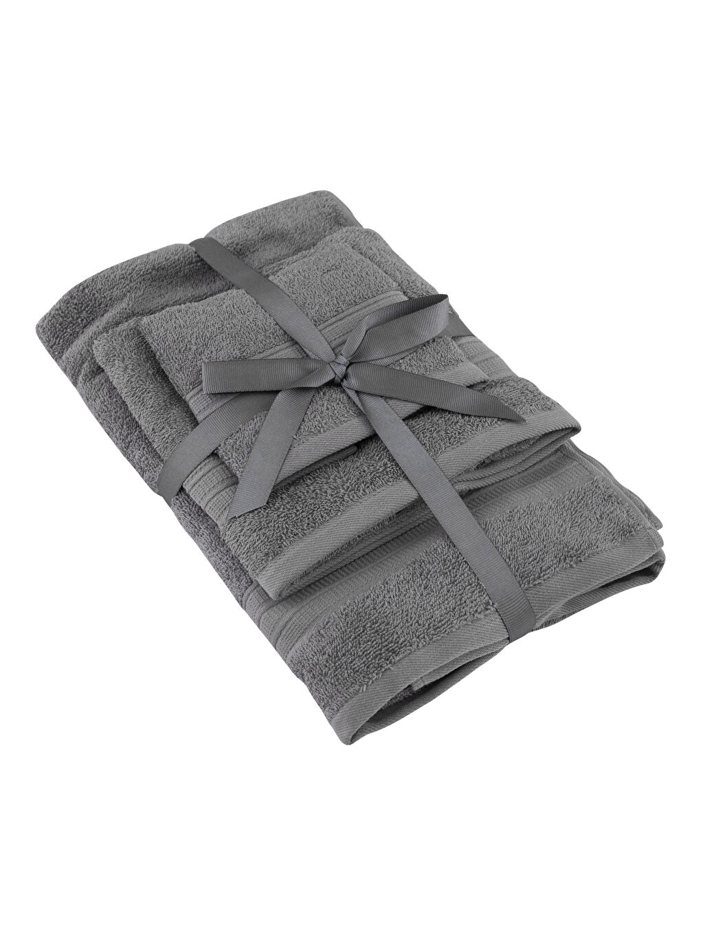 Antrasit Pamuklu Havlu Seti 3'lü-3