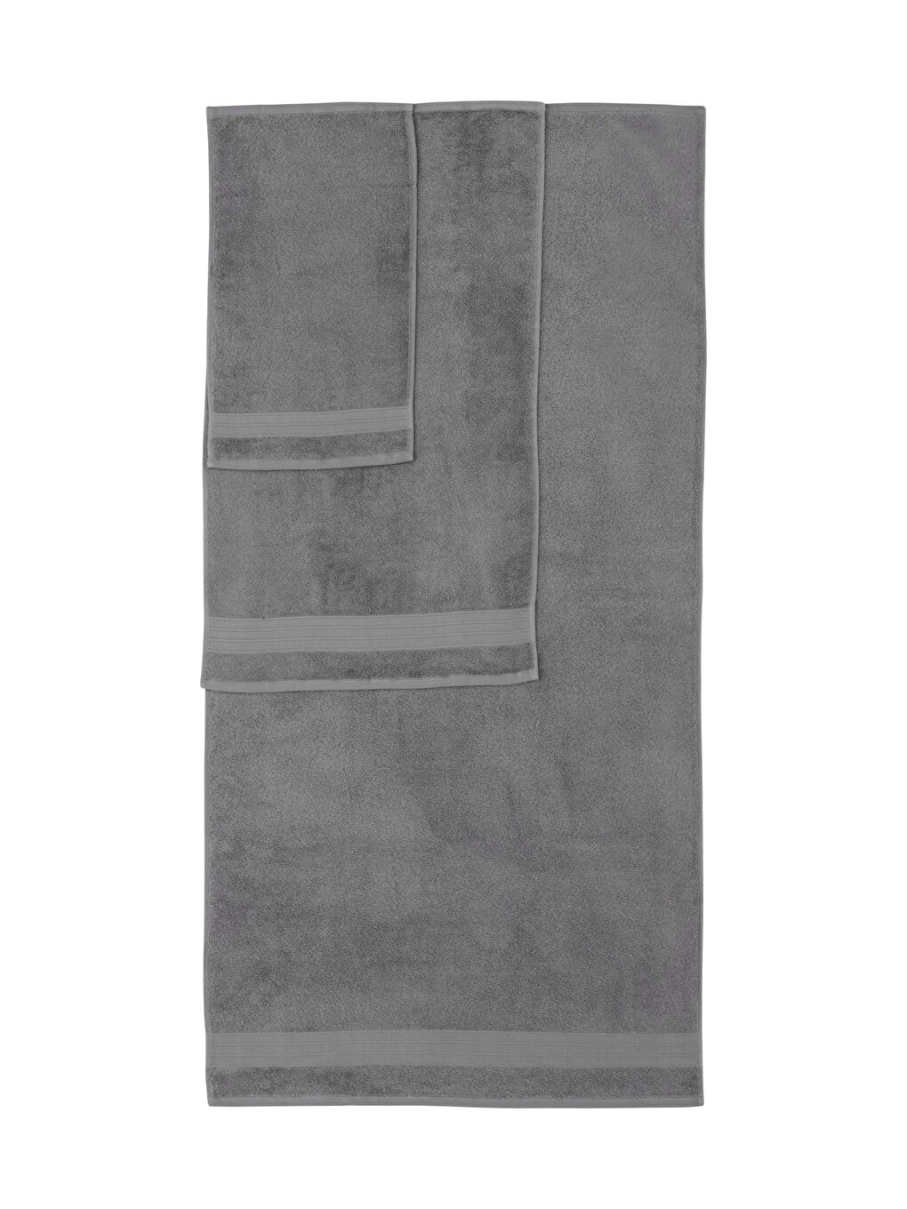 Antrasit Pamuklu Havlu Seti 3'lü-4