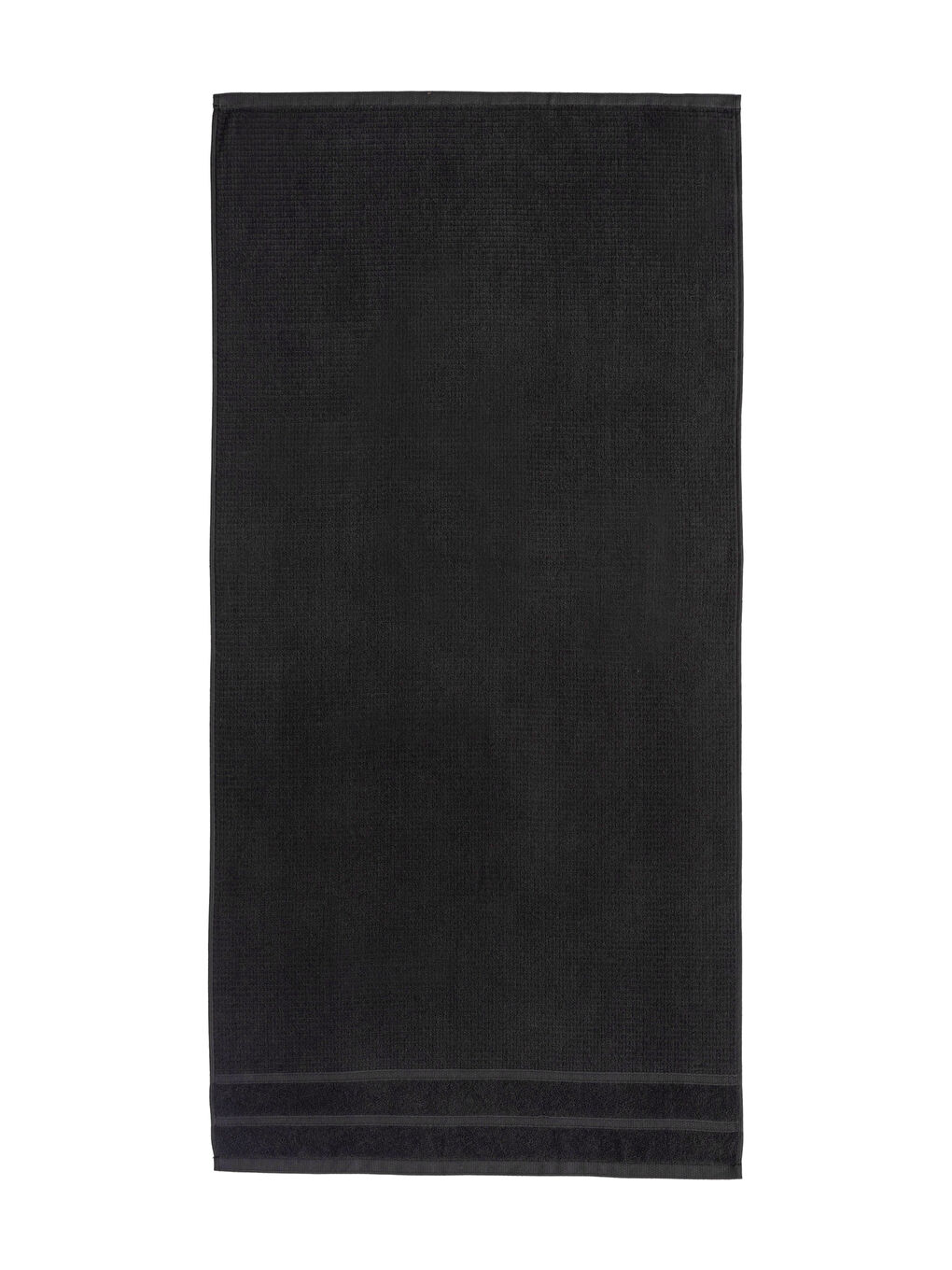 Siyah Desenli Pamuklu Banyo Havlusu 70x140 cm-3