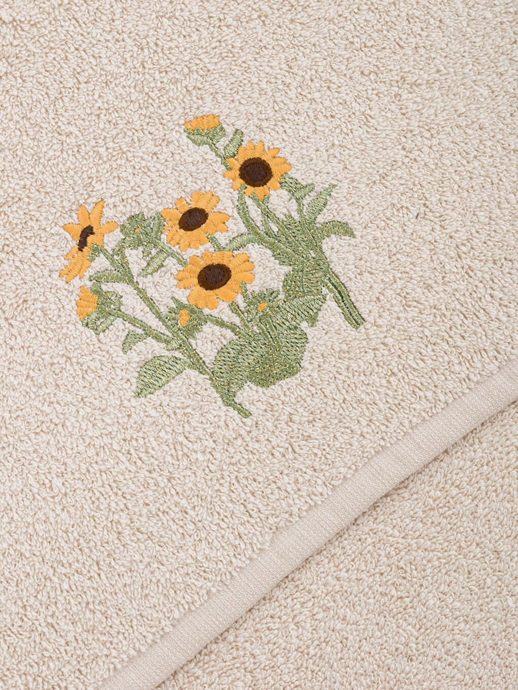 Serviette De Toilette Motif Tournesol 50x80 cm-3