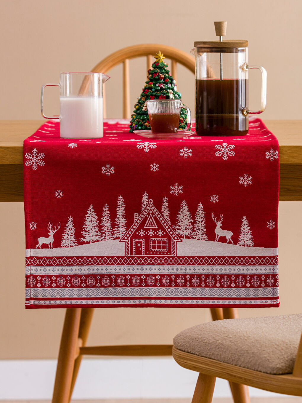 LCW HOME Christmas-Themed Runner 45x120 cm -W3DK58Z8-CTP