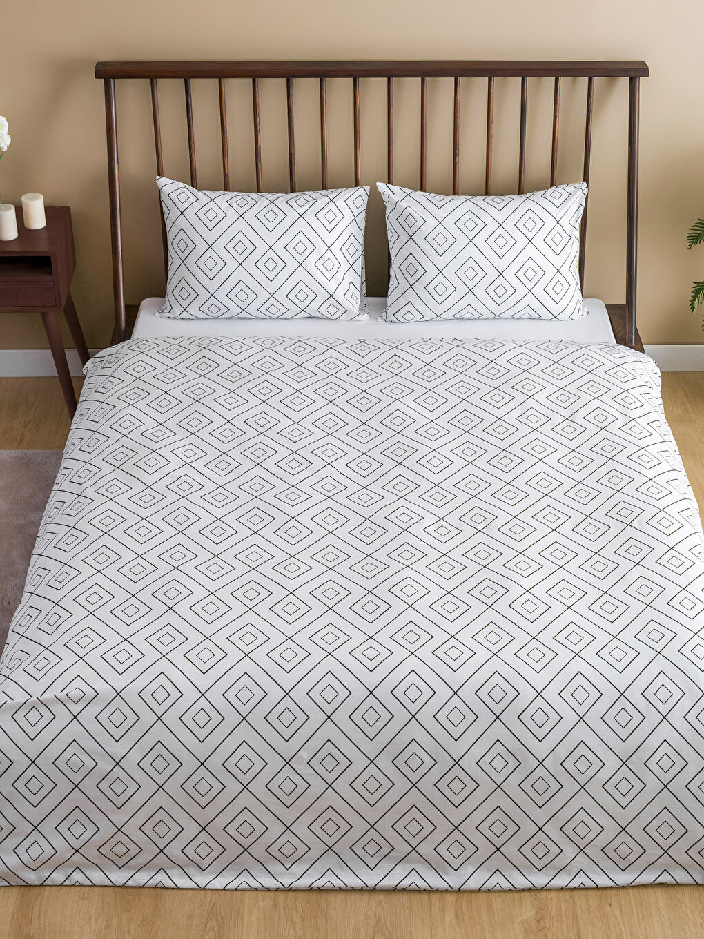 Geometric Patterned Double Duvet Cover Set-1