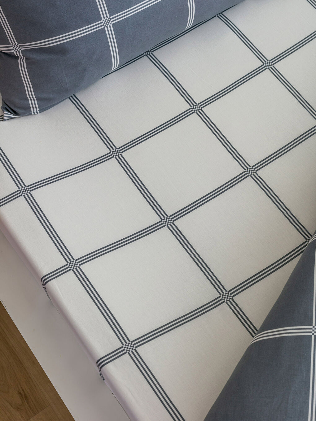 Karışık Ekose Desenli Tek Kişilik Nevresim Takımı-4