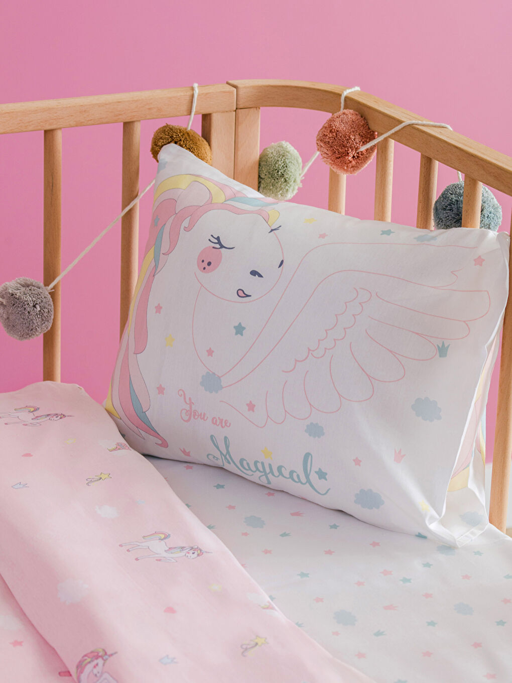 ნაბეჭდი ბამბის ბავშვის დუვეტის საფარის სრული კომპლექტი-1