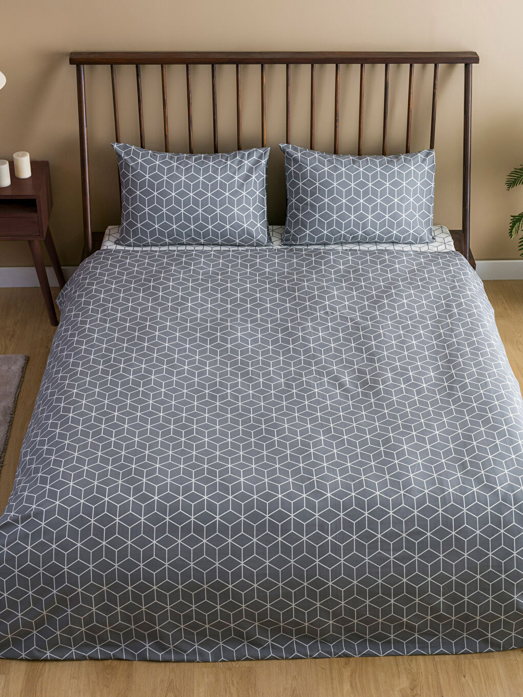 Geometric Patterned Double Duvet Cover Set-1