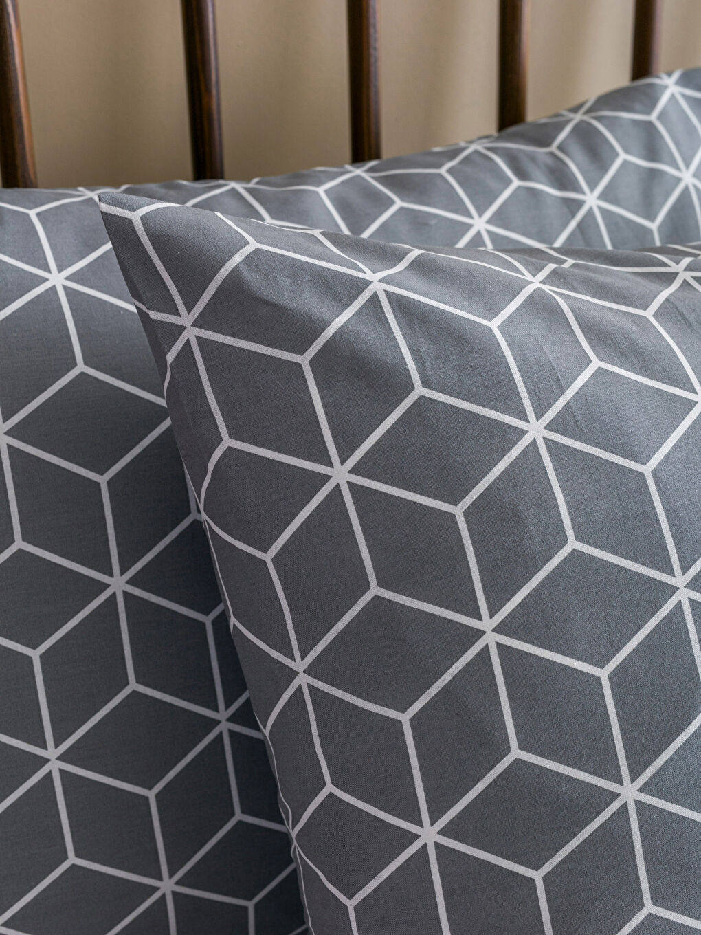 Geometric Patterned Double Duvet Cover Set-3