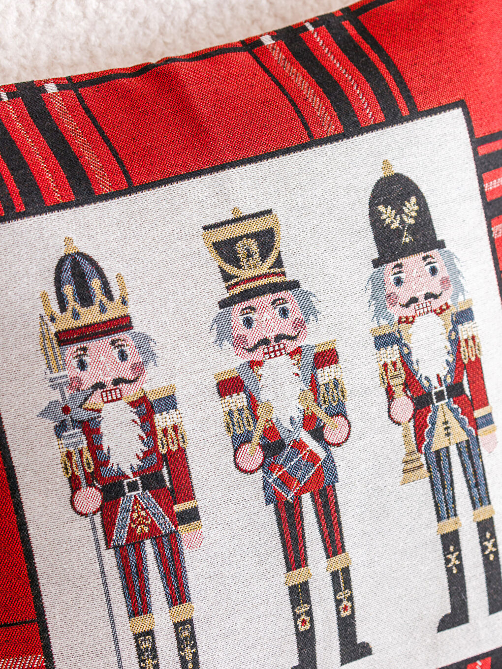 Щелкунчик принтті жастық тысы 45x45 см-2