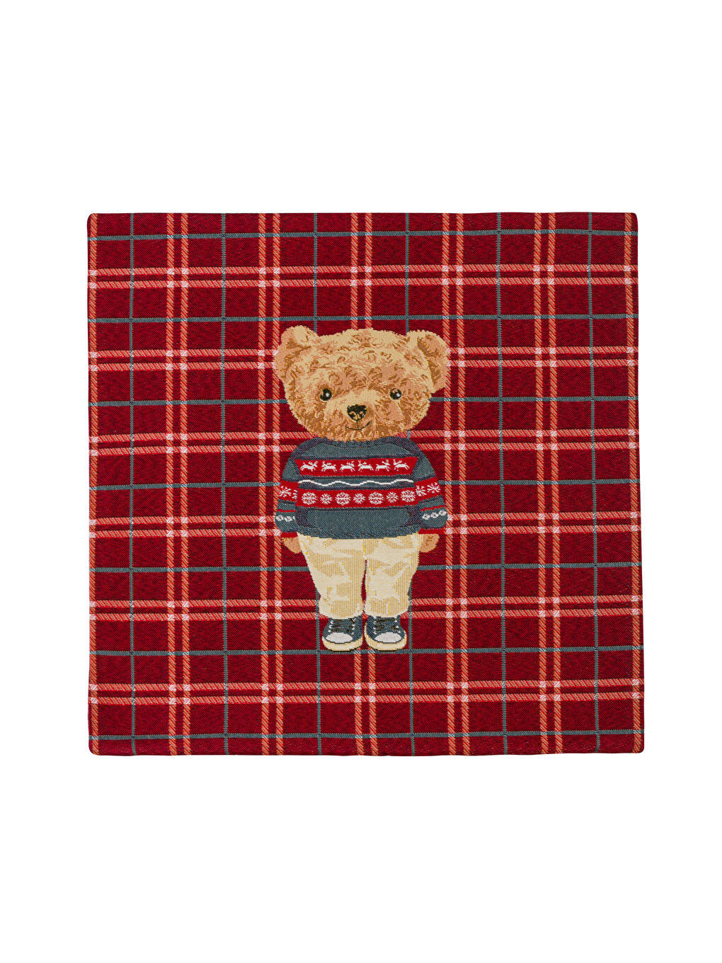 Navlaka za jastuk sa štampanim motivom medvedića 45x45 cm-4