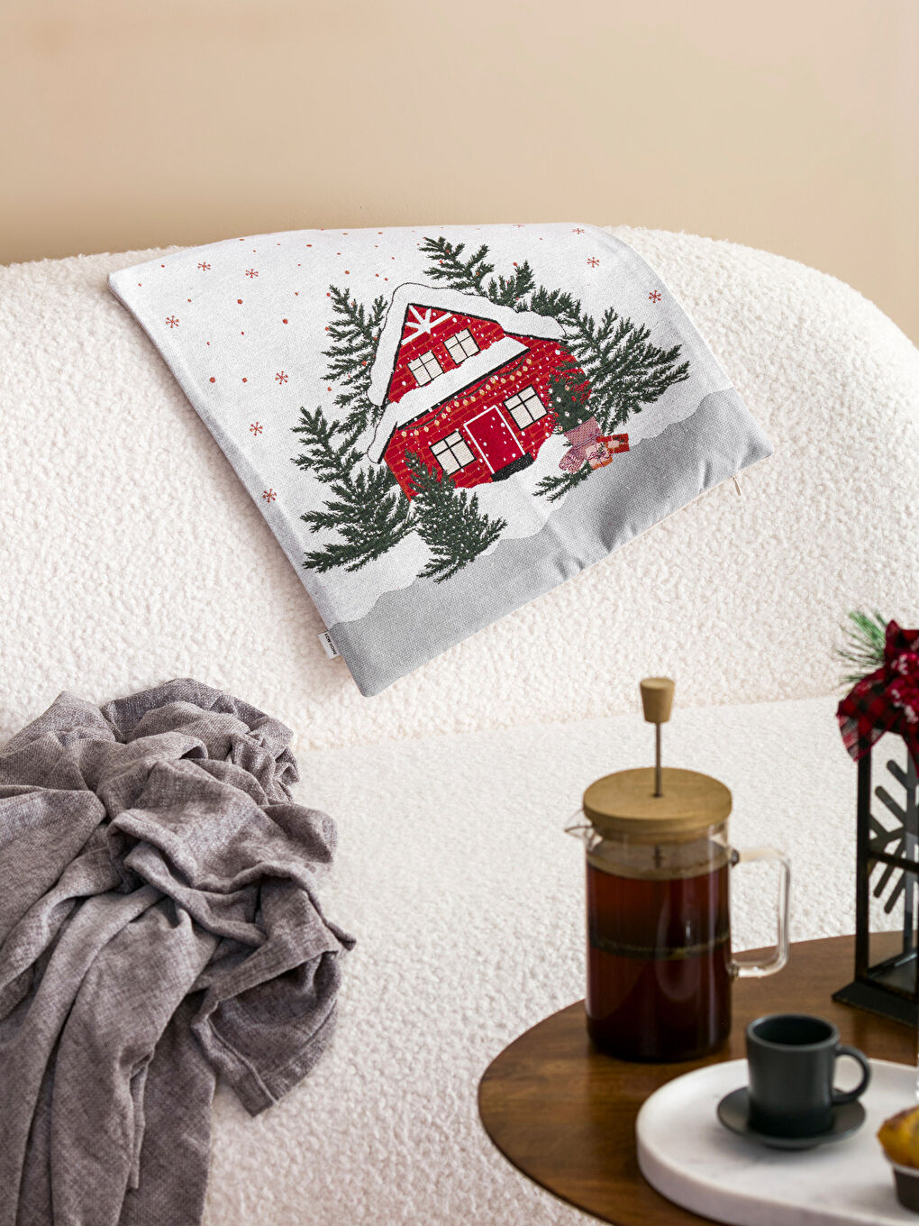 New Year's Themed Throw Pillow Case 45x45 Cm-1