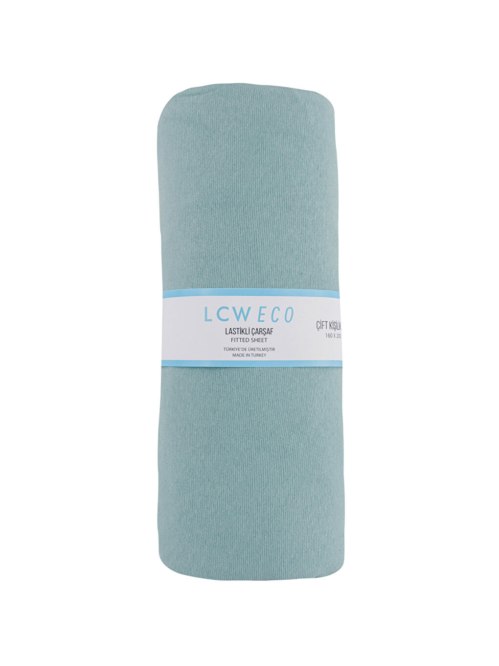 Yeşil Düz Çift Kişilik Lastikli Çarşaf 160x200x30 cm-4