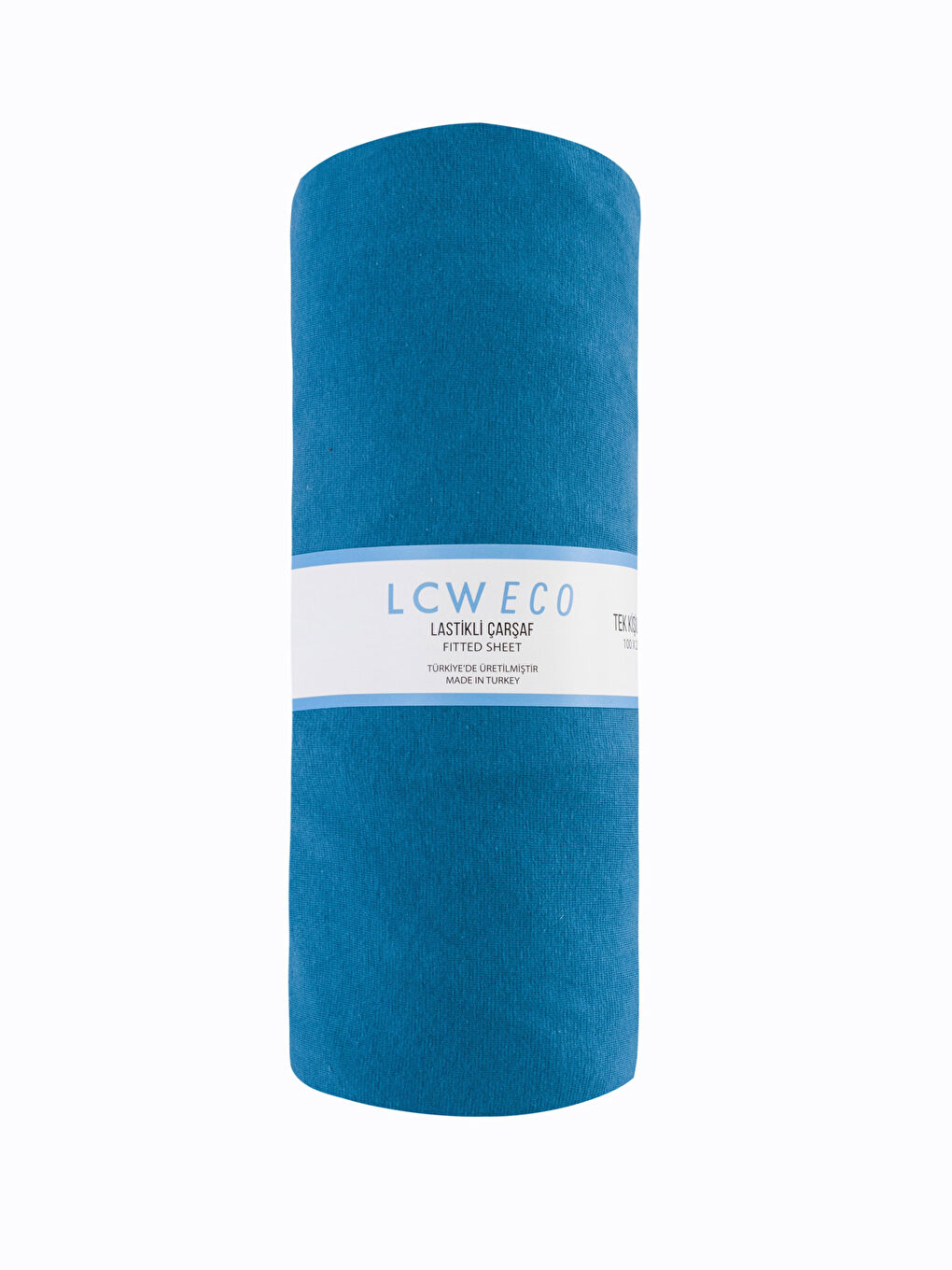 شرشف سرير مفرد مطاطي قطن سادة 100x200x30 سم-4