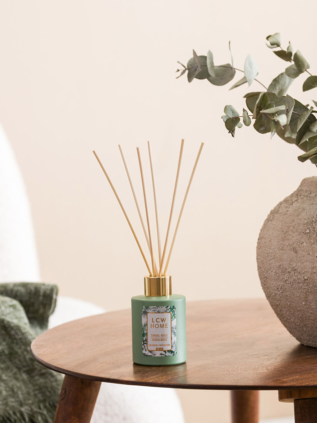 Yeşil Sandal Ağacı Kokulu Çubuklu Oda Kokusu 100 ml