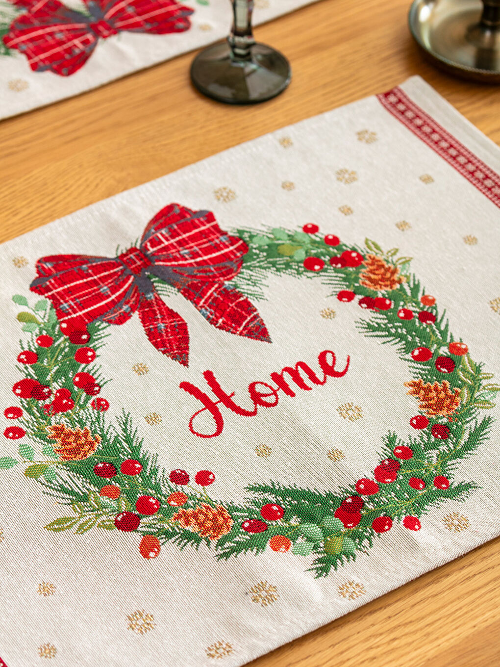 LCW HOME Christmas Themed Placemat 2 Pack 33X50 cm -W3DO98Z8-F9C