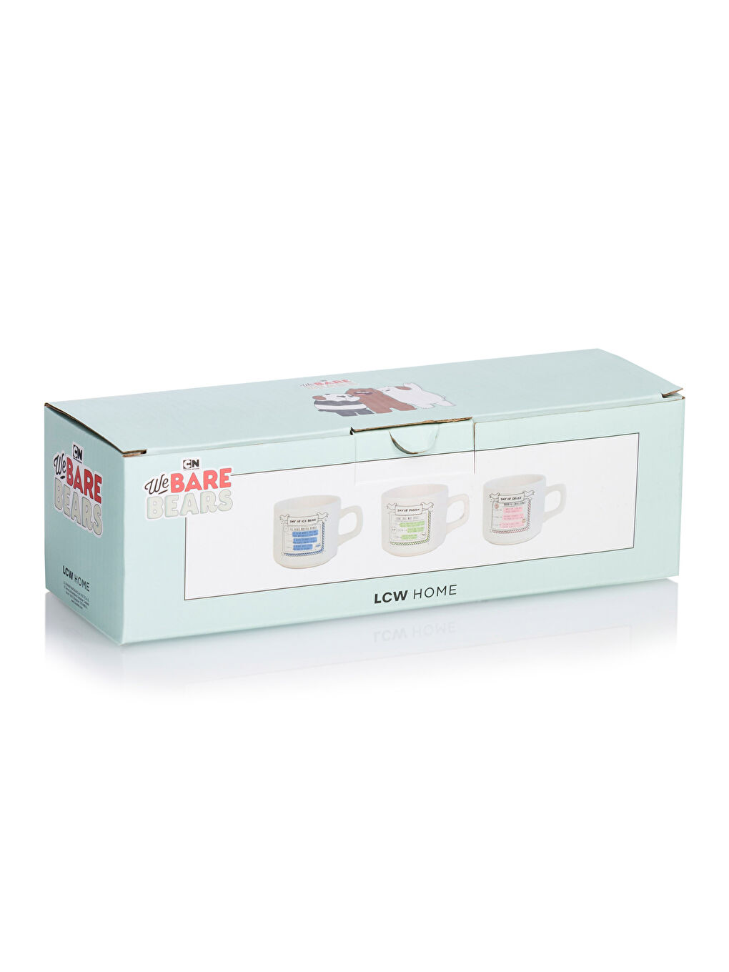 LCW HOME Wir Bären Bedruckter Keramikbecher 3er-Pack 184 Ml -W3DP41Z8-F9C